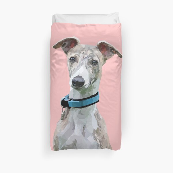 Low Poly Art - Whippet Duvet Cover