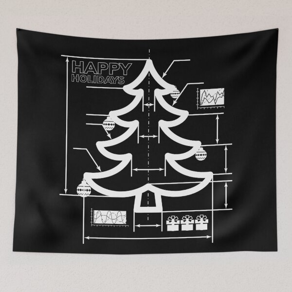 Item preview, Christmas tree blueprint | Christmas gift designed and sold by anziehend.
