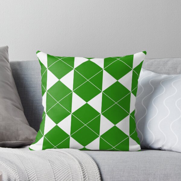 Item preview, Abstract geometric pattern - green and white. designed and sold by K.S ART.