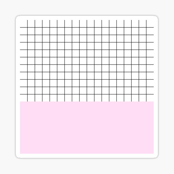 Artikel-Vorschau von Schwarzes Gitter auf Weiß über Girly Pink, designt und verkauft von rewstudio.