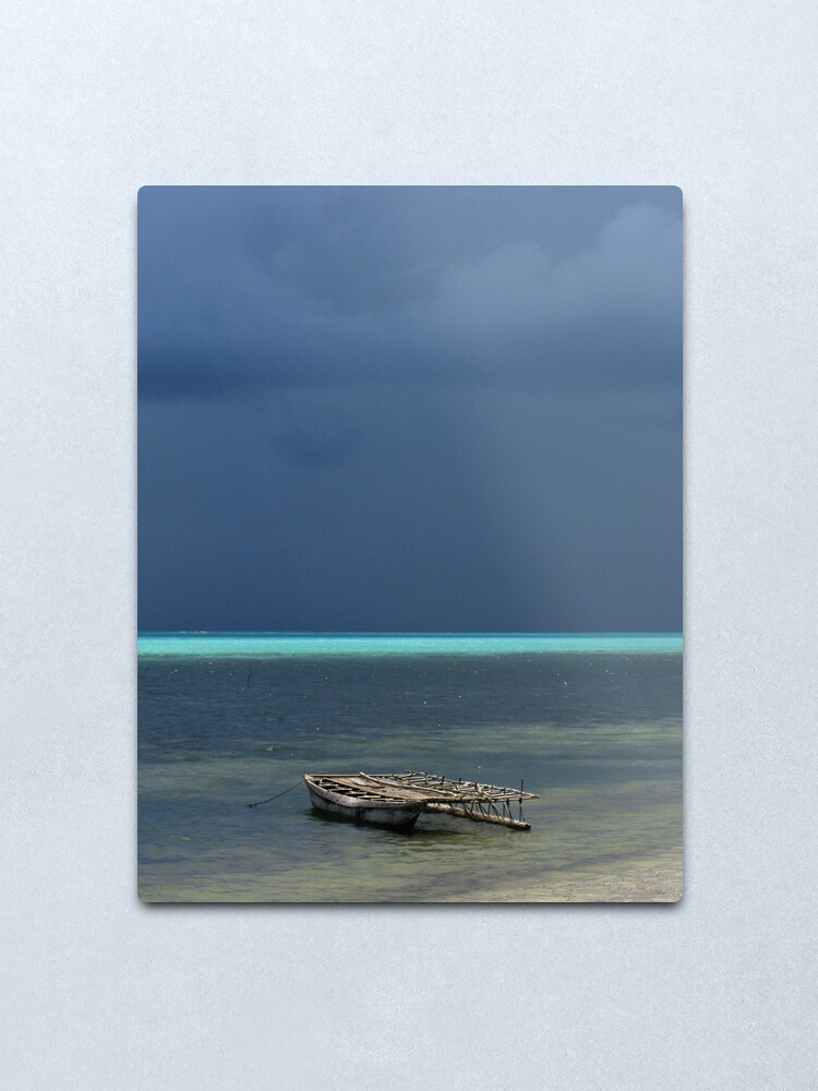 Alternate view of Canoe at Kimuta Metal Print