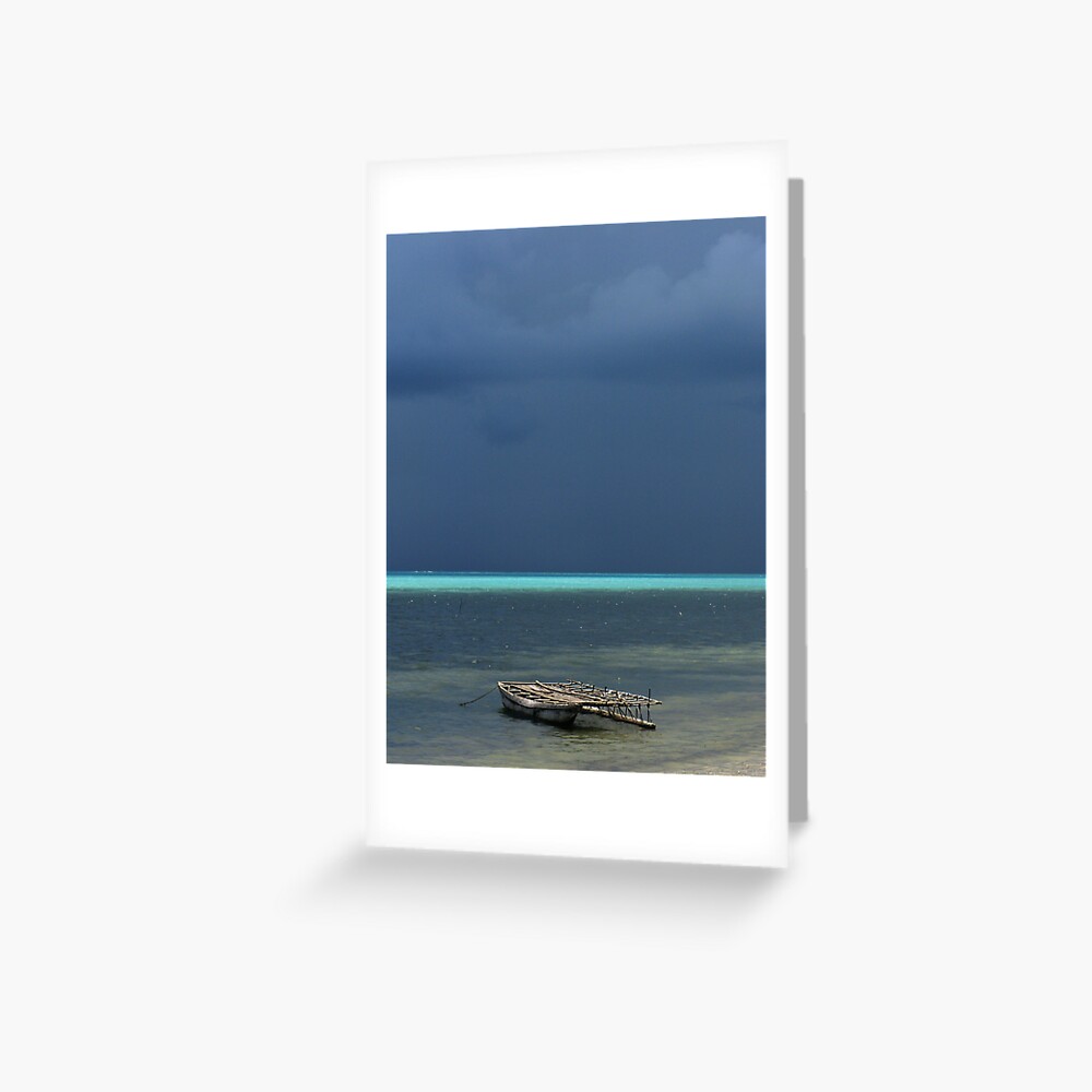 Canoe at Kimuta Greeting Card