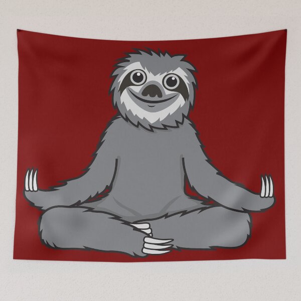 Item preview, Sloth Yoga Lotus designed and sold by plushism.