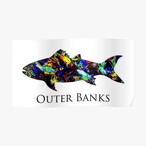 Outer Banks redfish Poster