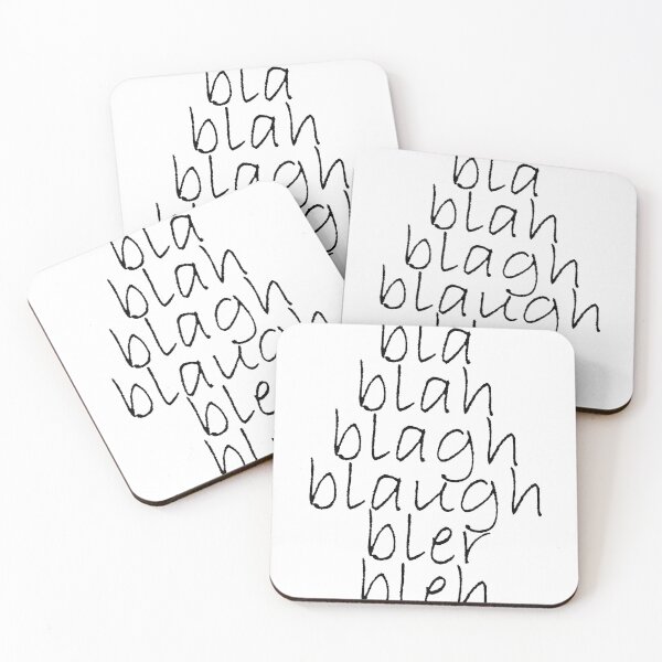 Item preview, bla blah blagh blaugh bler bleh - black writing designed and sold by dodgerock.
