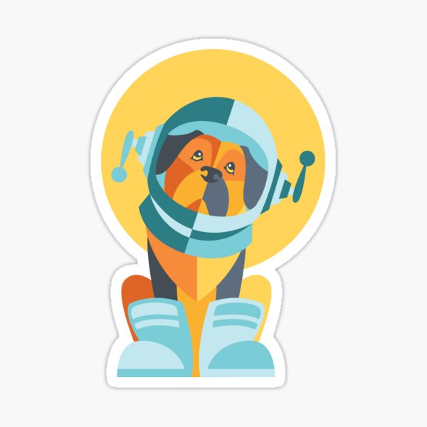 One Giant Leap for All Muttkind Sticker