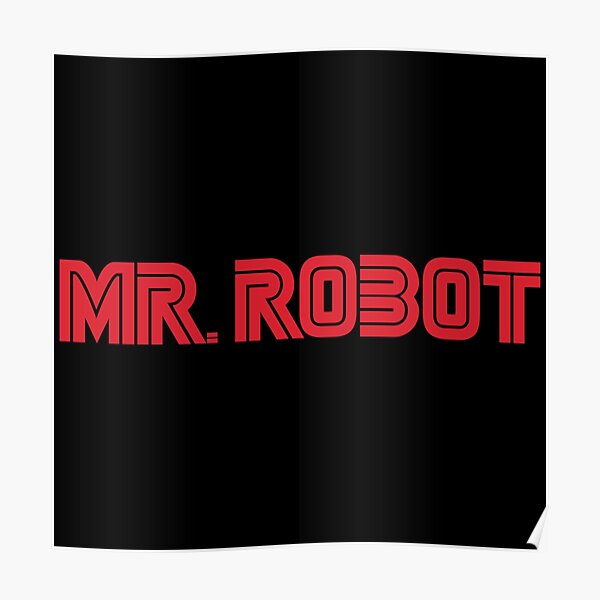 Mr Robot Logo Poster By Janbayer1981 Redbubble