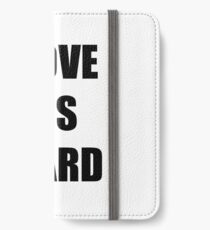 I Love His Beard Funny Gift Idea iPhone Wallet/Case/Skin