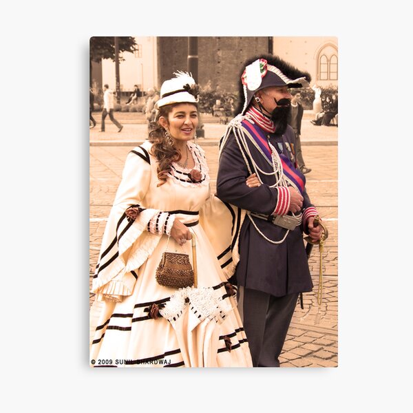 Old age couple Canvas Print