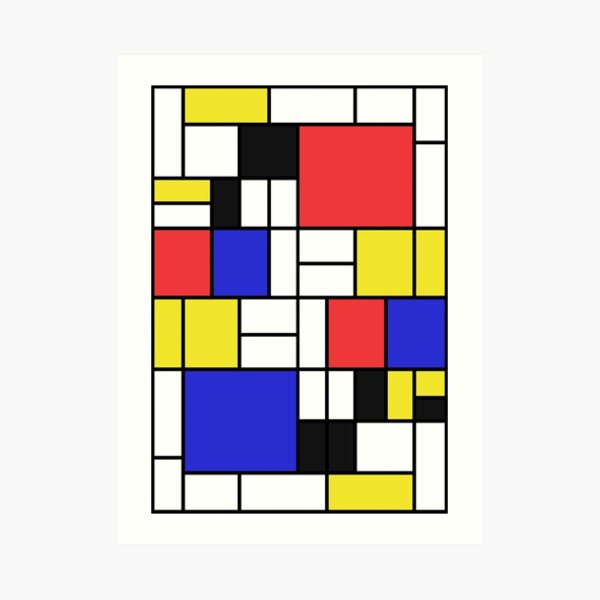 Mondrian # 2 Impression artistique