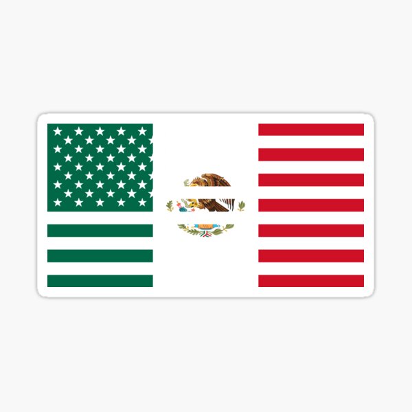 Mexican American Stickers | Redbubble