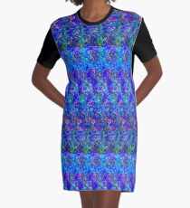 3D Stereogram - Luv u Dad Graphic T-Shirt Dress