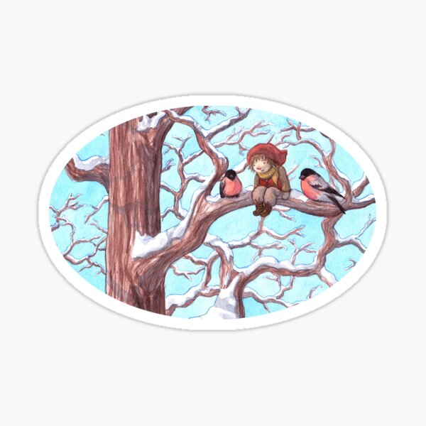 Bullfinches Sticker