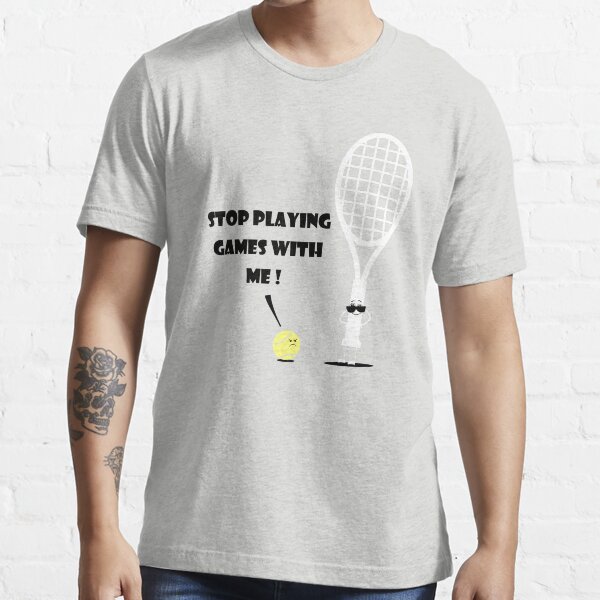 "Tennis Tennis Ball Tennis Racket Humor Cartoon" Tshirt for Sale by razzelshirts Redbubble