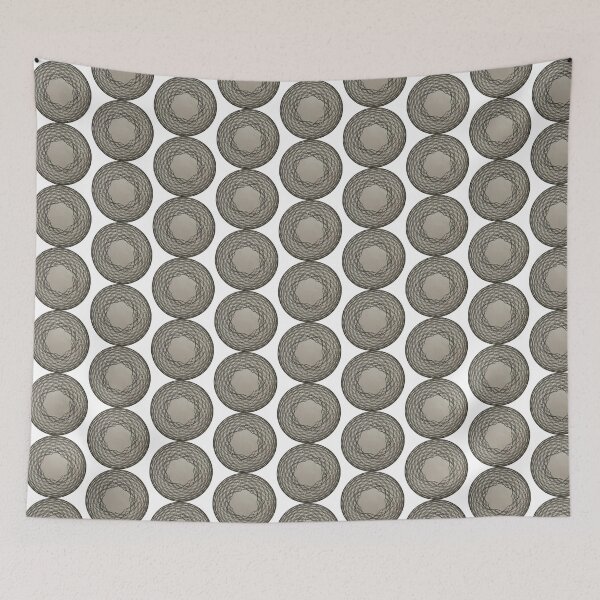 Item preview, Spirograph Black Mandala Pattern designed and sold by TravellingAlle.