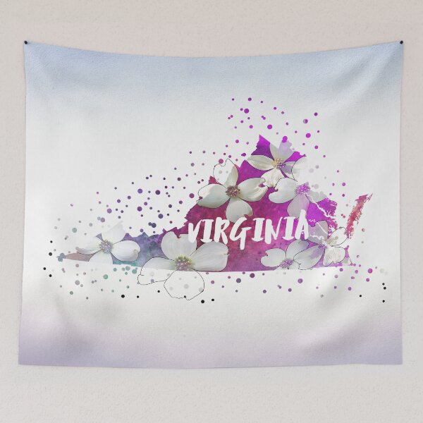 Item preview, Virginia State Flower (Amerian Dogwood) designed and sold by Kate Lillyson.