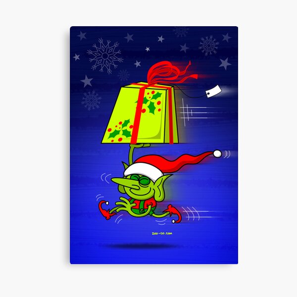 A Merry Christmas Gift from Santa's Elf Canvas Print