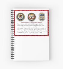 Domain seized by the US Department of Justice Spiral Notebook