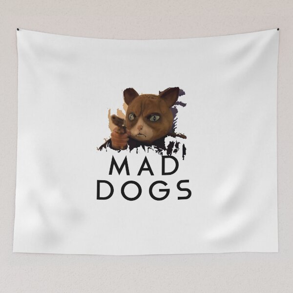Item preview, Mad Dogs Cat Shirt designed and sold by Jan Bayer.