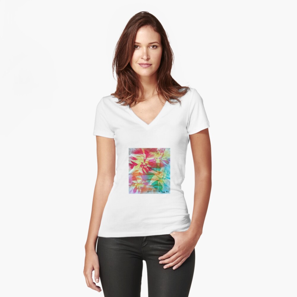 Artikel-Vorschau von Tailliertes T-Shirt mit V-Ausschnitt, designt und verkauft von Gourmetkater.