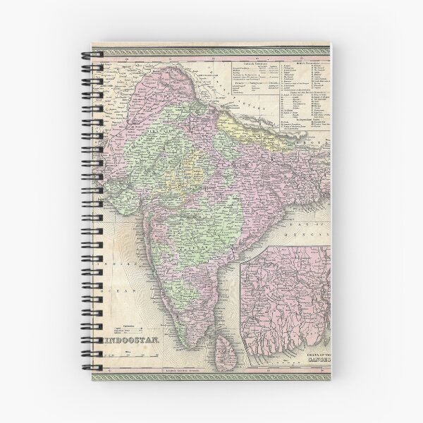 Item preview, Vintage Map of India, 1853 designed and sold by historyphoto.