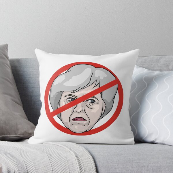 Item preview, Theresa May No Road Sign Illustration designed and sold by MelancholyDoll.