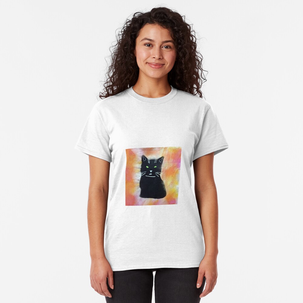 Bild schwarze Katze Classic T-Shirt