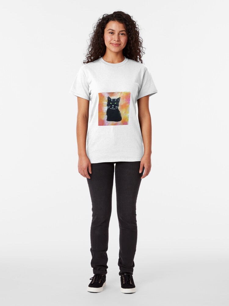 Alternative Ansicht von Bild schwarze Katze Classic T-Shirt