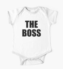 THE BOSS, Gaffer, Boss, The Govenor, CEO, In charge, The Chief, Obey! Kurzärmeliger Einteiler