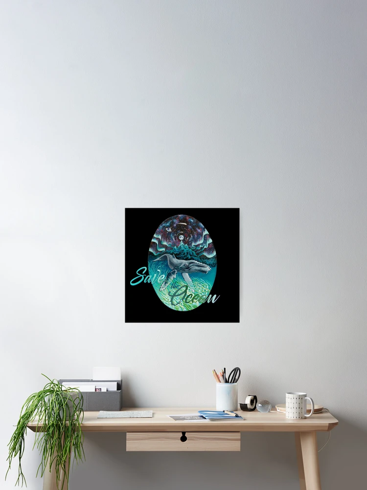 Thumbnail 2 of 3, Poster, Save the Ocean designed and sold by Ruta.