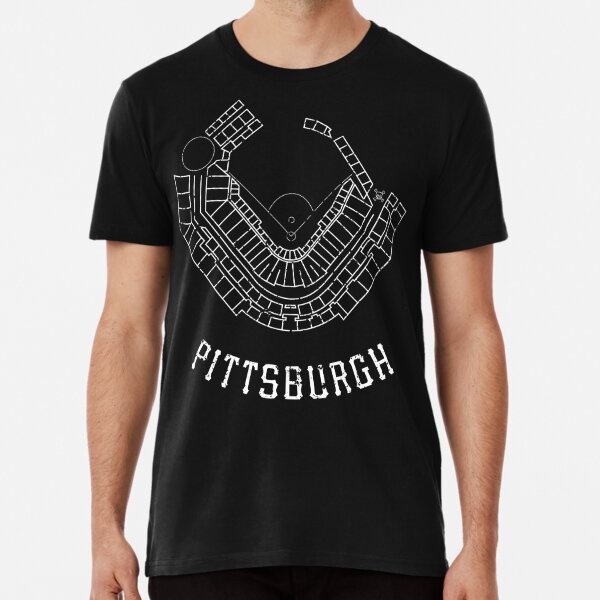 Pittsburgh Pirates PNC Park T-Shirt from Homage. | Charcoal | Vintage Apparel from Homage.