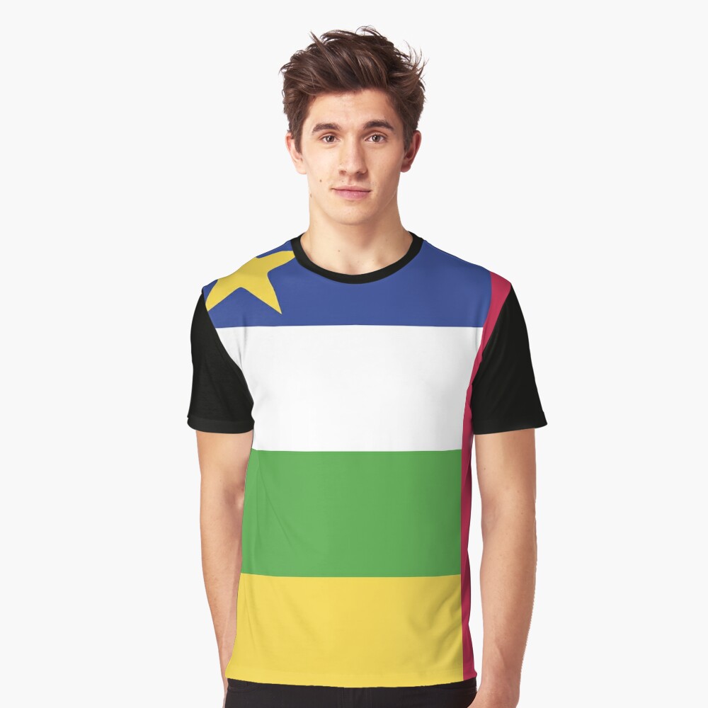 Download "Central African Republic flag emblem" T-shirt by textures ...