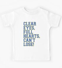 Camiseta para niños Ojos claros, corazones llenos, no pueden perder