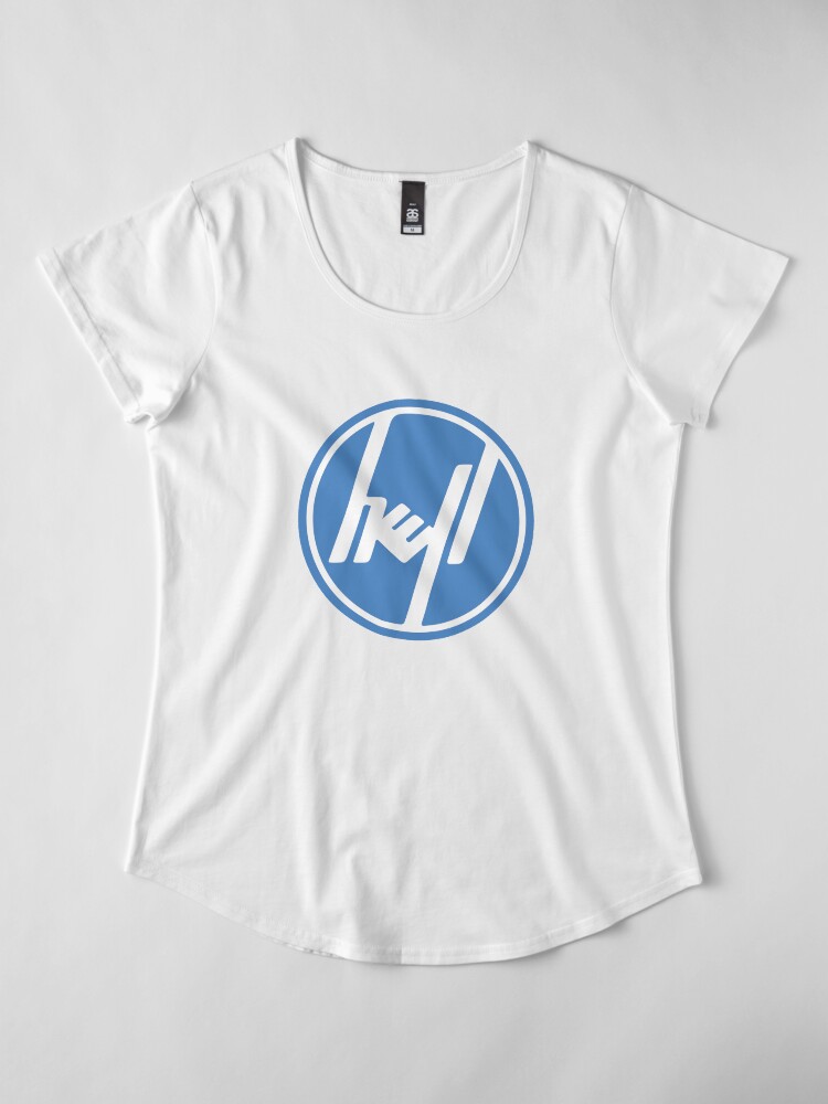 Alternate view of Freaky Logo - dell Premium Scoop T-Shirt