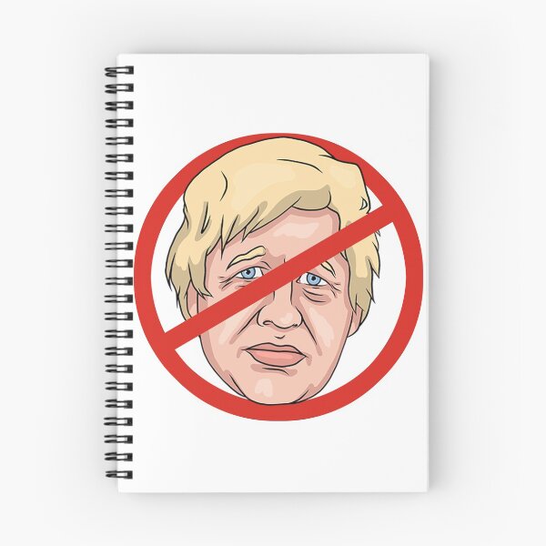 Item preview, Boris Johnson No Road Sign Illustration designed and sold by MelancholyDoll.
