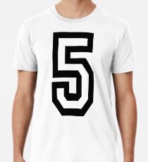 5, TEAM, SPORTS, NUMBER 5, FIFTH, FIVE, Competition, Männer Premium T-Shirts
