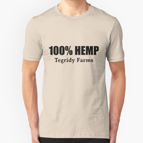 100 % Hemp by Tegridy Farms. Made with Colorado Tegridy. Slim Fit T-Shirt