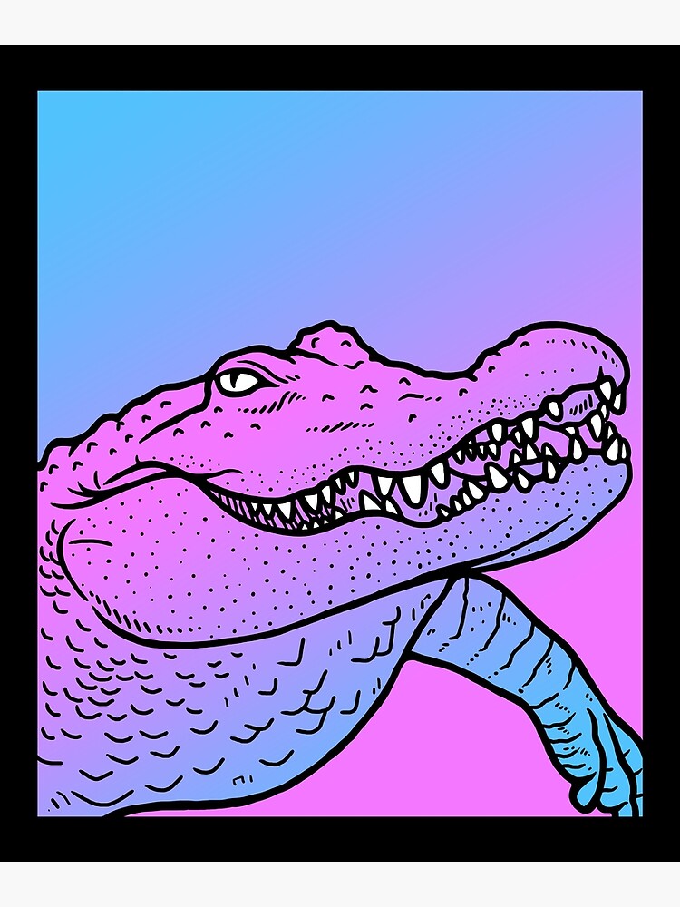 Pink crocodile/alligator skin | Poster