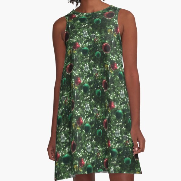 Christmas Baubles A-Line Dress