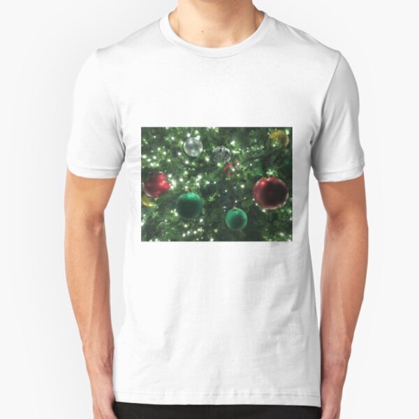 Christmas Baubles Slim Fit T-Shirt