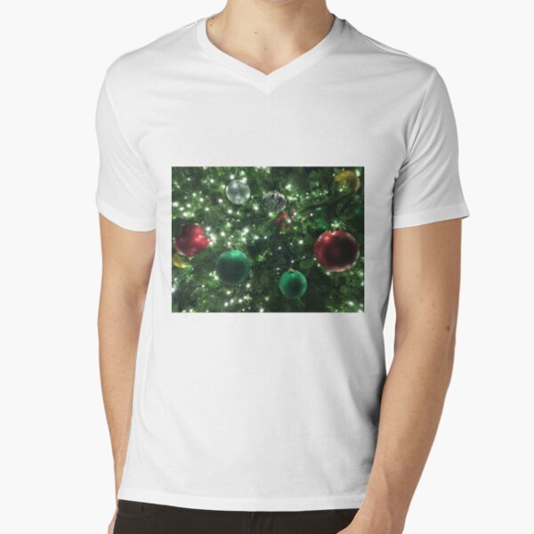 Christmas Baubles V-Neck T-Shirt