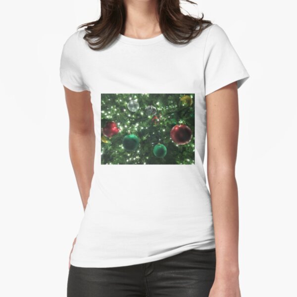 Christmas Baubles Fitted T-Shirt