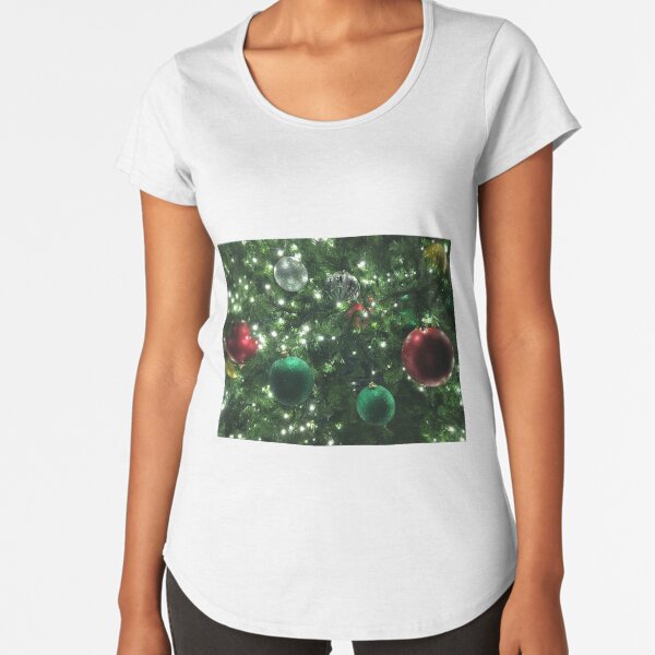 Christmas Baubles Premium Scoop T-Shirt
