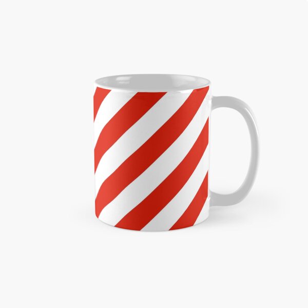 Item preview, Red Thick Diagonal Stripes designed and sold by ImageNugget.