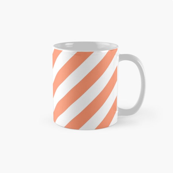 Aperçu de l'œuvre Coral Thick Diagonal Stripes créée et vendue par ImageNugget.