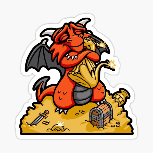 Dmitri the Dragon Loves Sticker