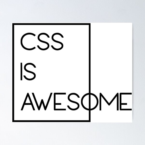 Artikel-Vorschau von CSS is awesome, designt und verkauft von RAWWR.