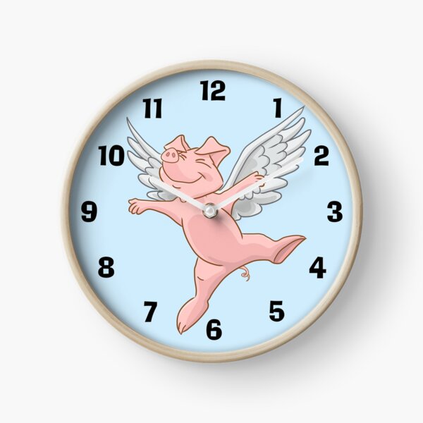 Flying Pig Clock