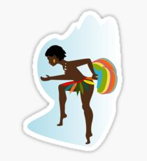 Schöne afrikanische Frau Sticker