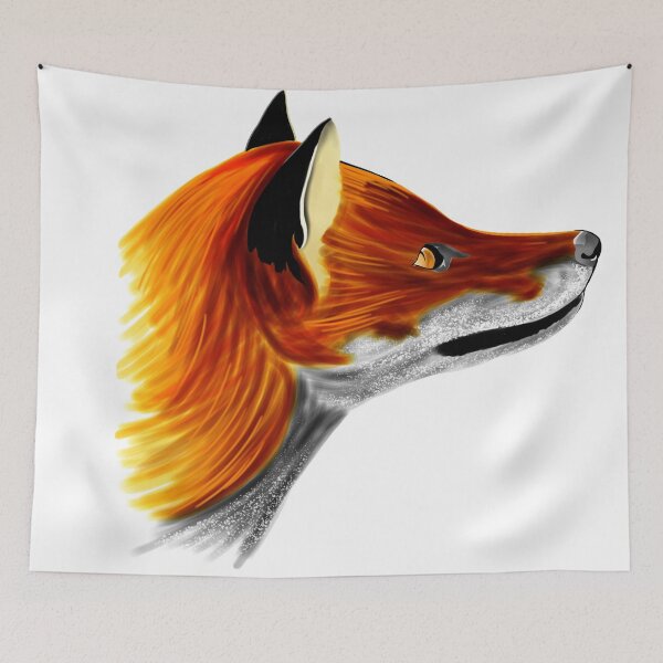 Item preview, watercolor fox designed and sold by devil0035.